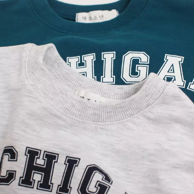 Witty Boy - Korean Children Fashion - #stylishchildhood - Michigan Sweatshirt - 3