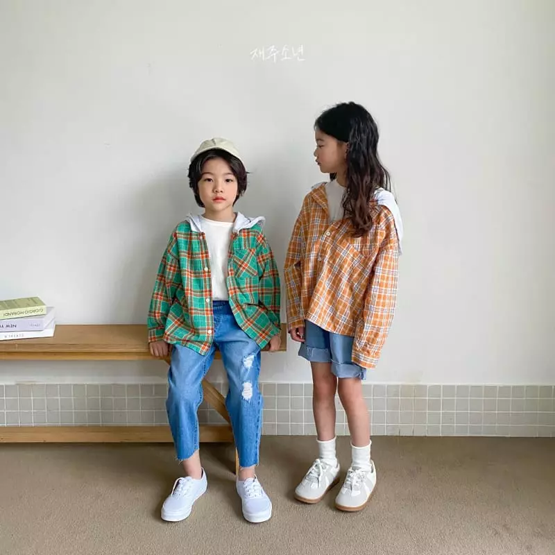Witty Boy - Korean Children Fashion - #stylishchildhood - Pom Pom Hoody Shirt