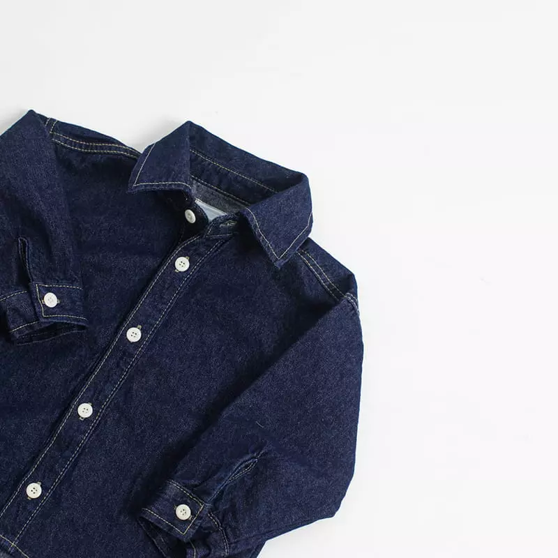 Witty Boy - Korean Children Fashion - #todddlerfashion - Joy Denim Shirt - 2