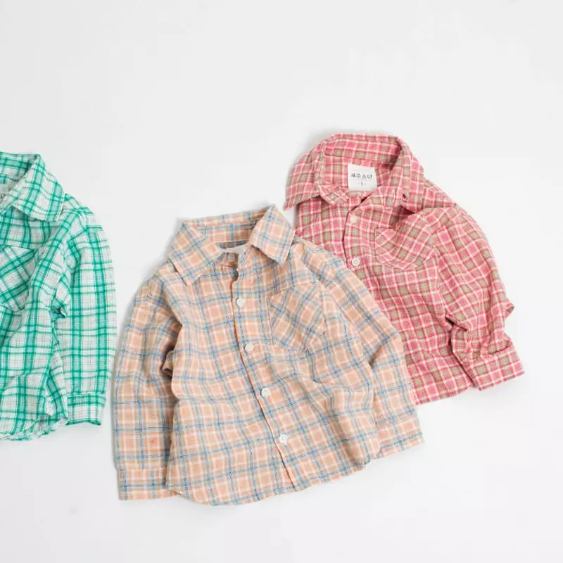 Witty Boy - Korean Children Fashion - #toddlerclothing - Jelly Check Shirt - 2