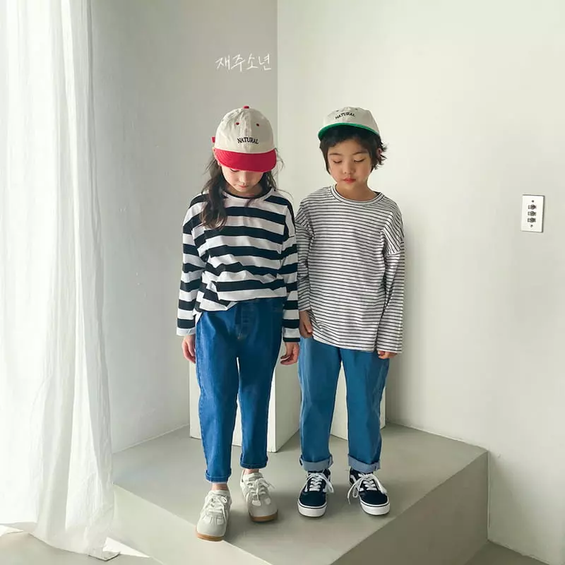 Witty Boy - Korean Children Fashion - #toddlerclothing - Multi Stripes Tee - 5