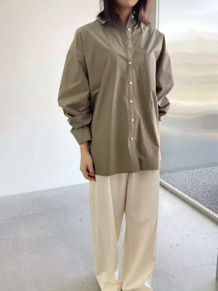 Woodsage - Korean Women Fashion - #momslook - Boxy Shirt