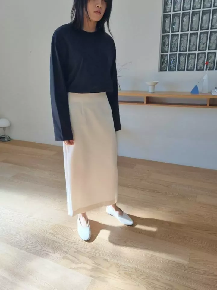 Woodsage - Korean Women Fashion - #momslook - Sand Long Tee