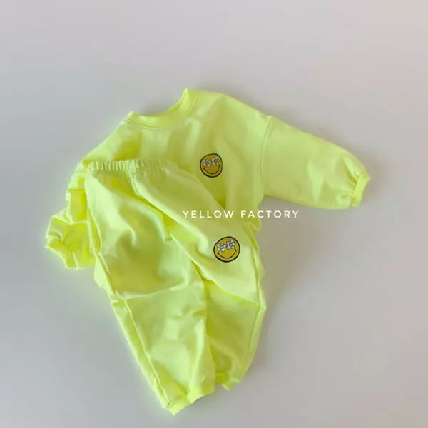 Yellow Factory - Korean Children Fashion - #childrensboutique - Flower Smile Top Bottom Set - 8
