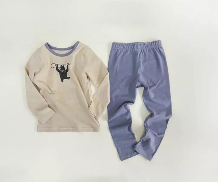Yerooyena - Korean Children Fashion - #toddlerclothing - Bear Spoon Easywear - 9