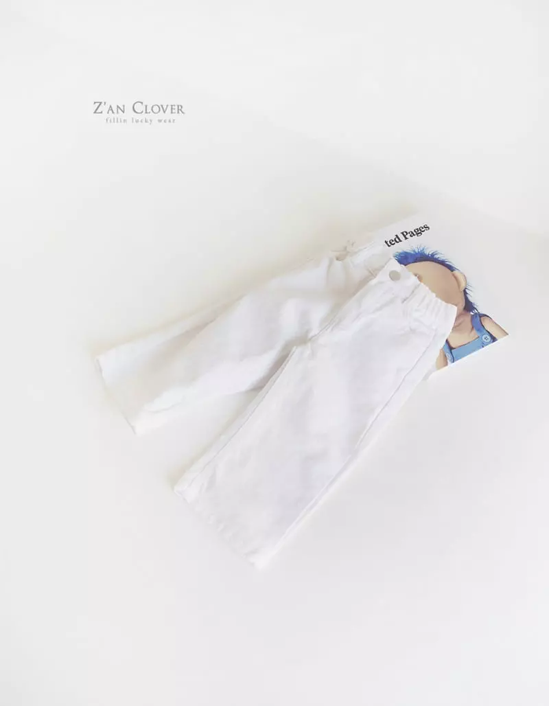 Zan Clover - Korean Children Fashion - #Kfashion4kids - Straight Cotton Pants - 2