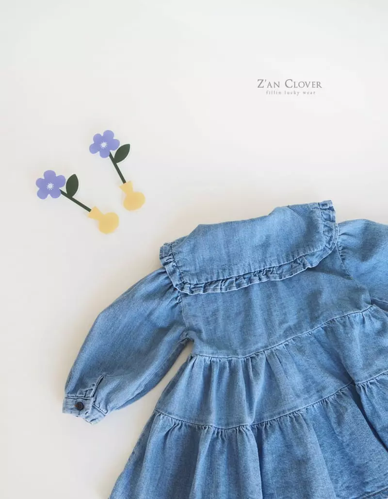 Zan Clover - Korean Children Fashion - #childofig - Frill One-piece - 8