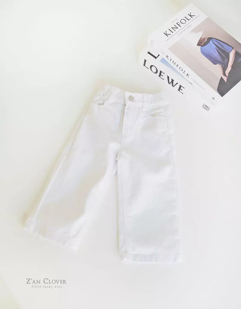 Zan Clover - Korean Children Fashion - #littlefashionista - Straight Cotton Pants - 3