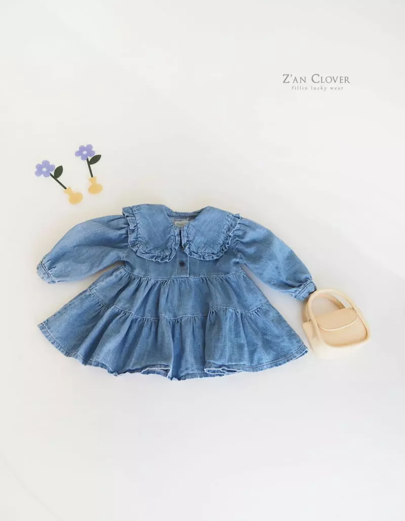Zan Clover - Korean Children Fashion - #minifashionista - Frill One-piece - 3
