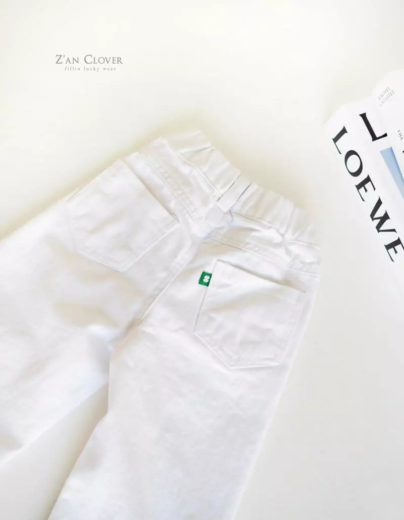 Zan Clover - Korean Children Fashion - #prettylittlegirls - Straight Cotton Pants - 6