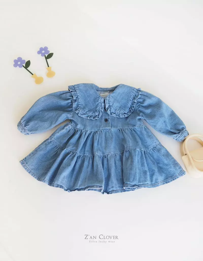 Zan Clover - Korean Children Fashion - #minifashionista - Frill One-piece - 4