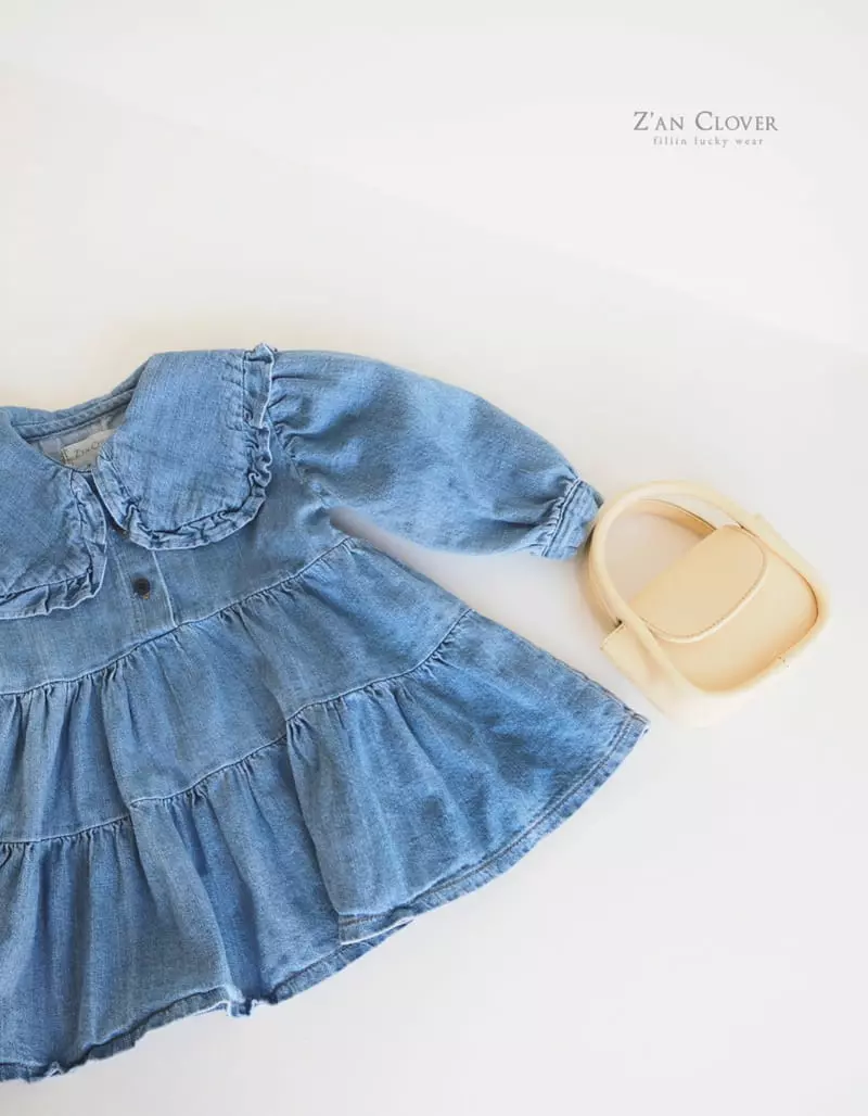 Zan Clover - Korean Children Fashion - #toddlerclothing - Frill One-piece - 6