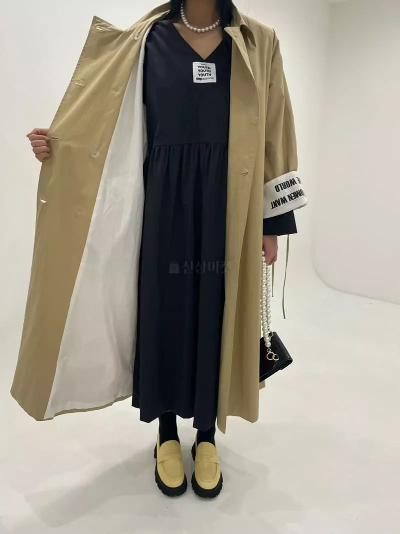 Zipper - Korean Women Fashion - #womensfashion - Unique Eyelet Trench Coat - 4