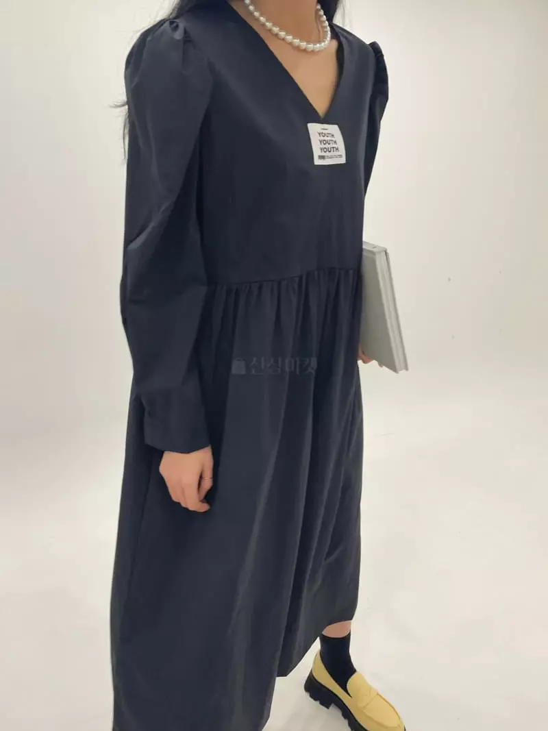 Zipper - Korean Women Fashion - #momslook - Patch One-piece