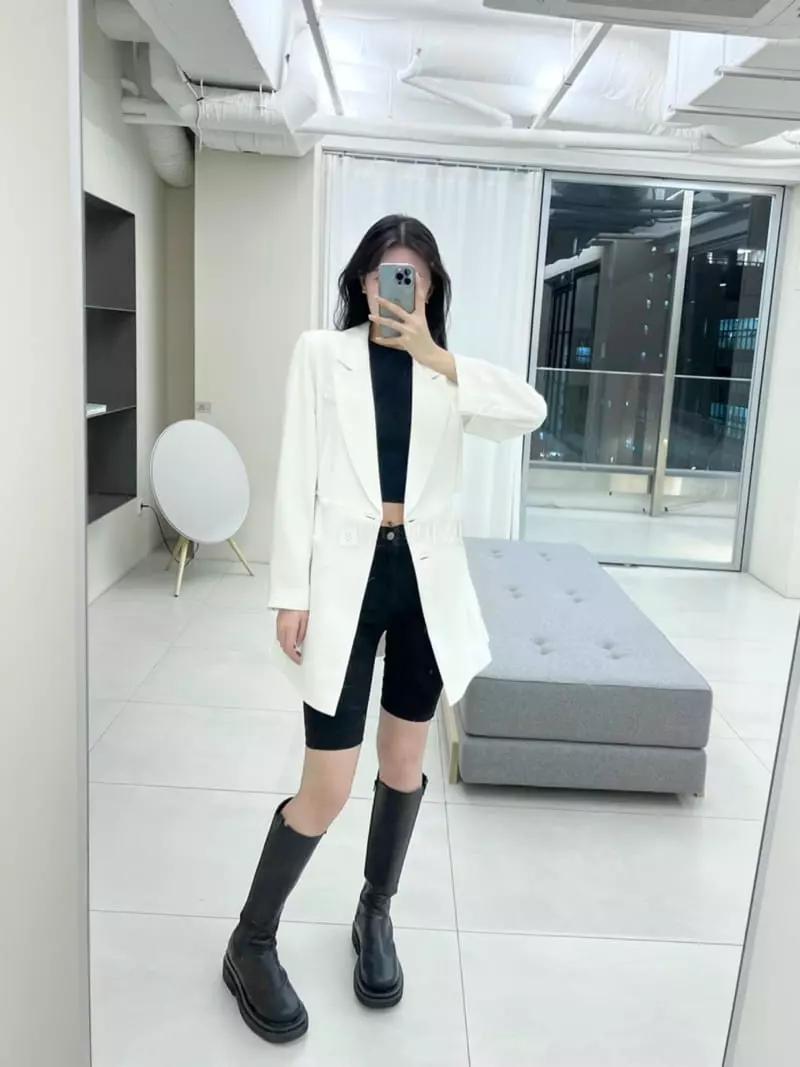 Zipper - Korean Women Fashion - #shopsmall - Open Waist Jacket - 3