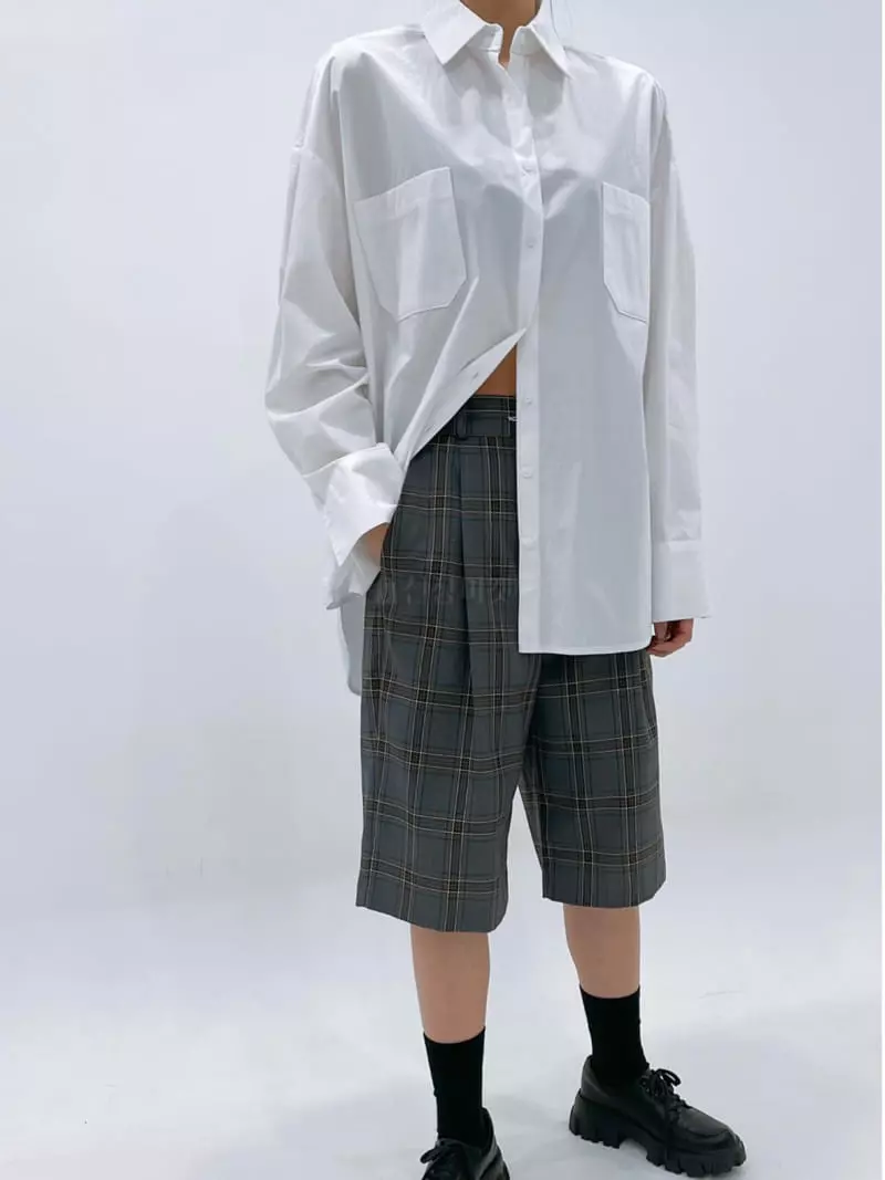 Zipper - Korean Women Fashion - #vintageinspired - Basic Shirt - 4