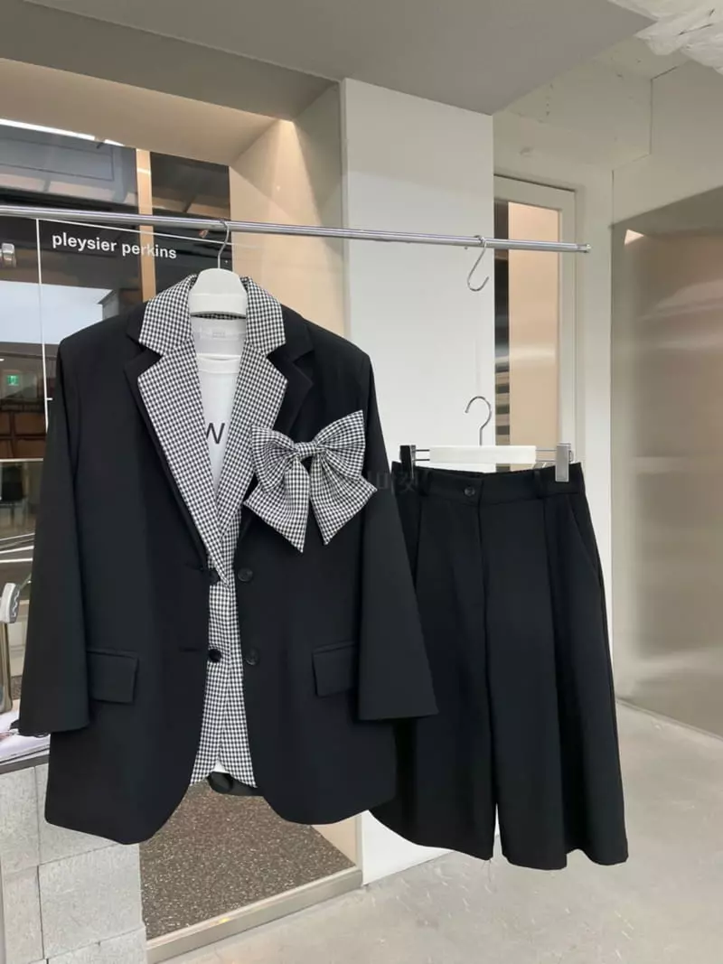 Zipper - Korean Women Fashion - #womensfashion - Ribbon Jacket (removable ribbon) - 2