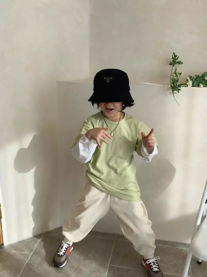 Zukini - Korean Children Fashion - #childofig - Olive Layered Tee - 2