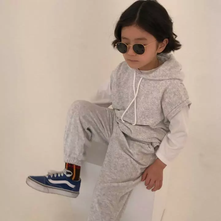 Zukini - Korean Children Fashion - #designkidswear - Hoody Top Bottom Set - 6