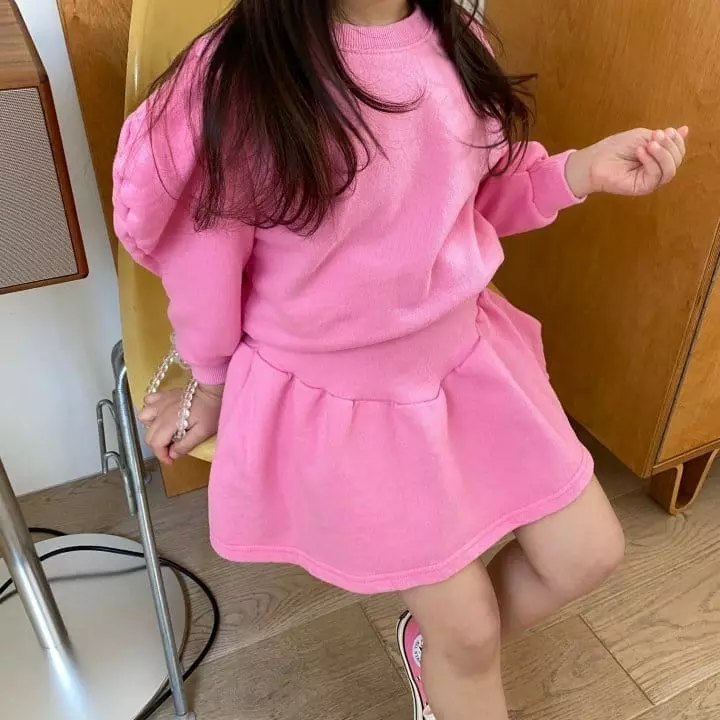 Zukini - Korean Children Fashion - #designkidswear - Puff Top Bottom Set - 3
