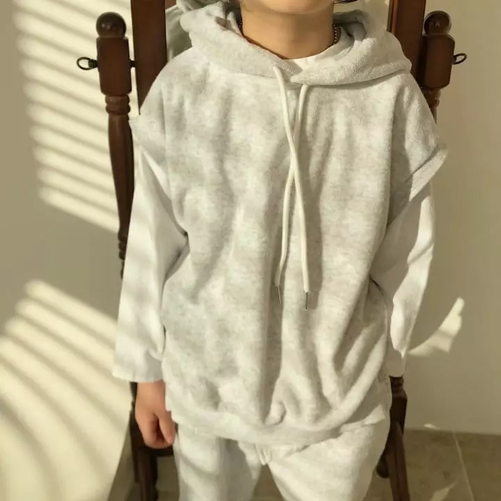 Zukini - Korean Children Fashion - #discoveringself - Hoody Top Bottom Set - 7
