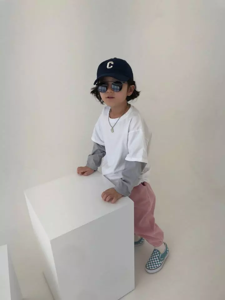 Zukini - Korean Children Fashion - #kidsshorts - Olive Layered Tee - 8