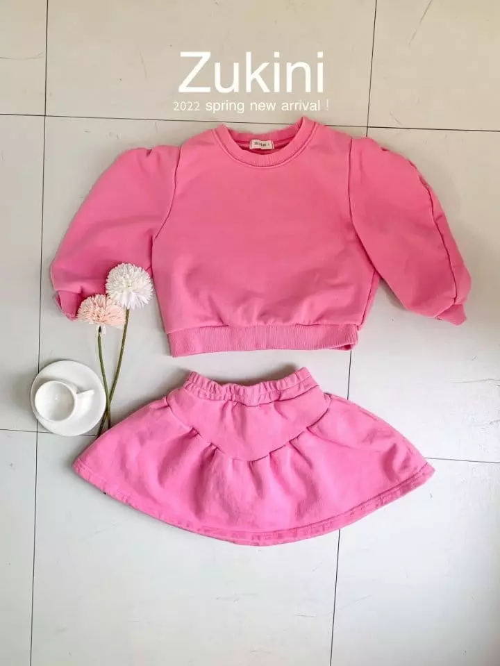 Zukini - Korean Children Fashion - #kidsshorts - Puff Top Bottom Set - 6