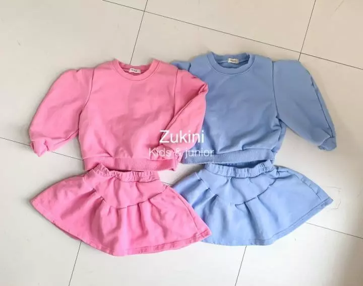 Zukini - Korean Children Fashion - #kidsstore - Puff Top Bottom Set - 7