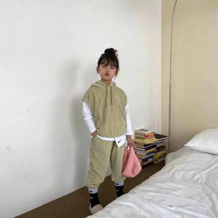 Zukini - Korean Children Fashion - #minifashionista - Hoody Top Bottom Set