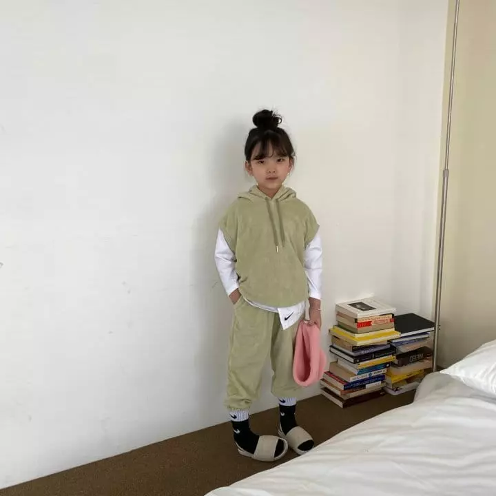 Zukini - Korean Children Fashion - #prettylittlegirls - Hoody Top Bottom Set - 2