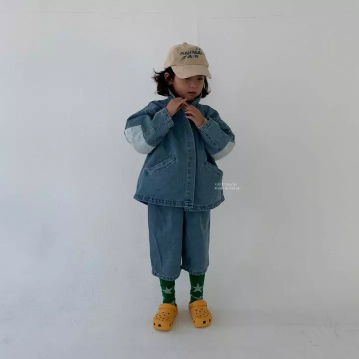 go;u - Korean Children Fashion - #childofig - Special Denim Jacket - 4