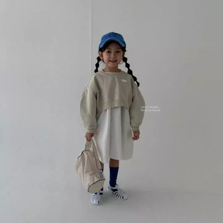 go;u - Korean Children Fashion - #childofig - Crop Sweatshirt with Mom - 2
