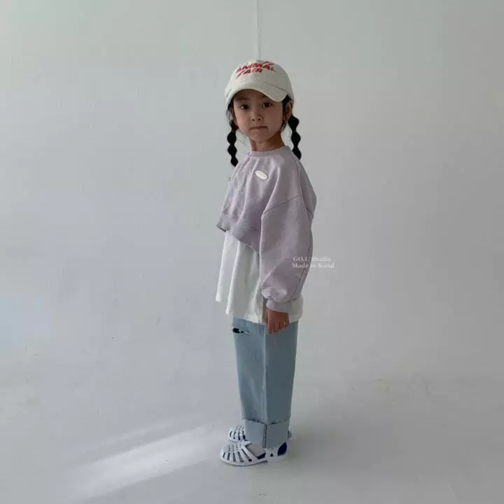 go;u - Korean Children Fashion - #childrensboutique - Crop Sweatshirt with Mom - 3