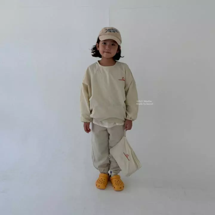 go;u - Korean Children Fashion - #littlefashionista - Wind Sweatshirt with Bag - 4