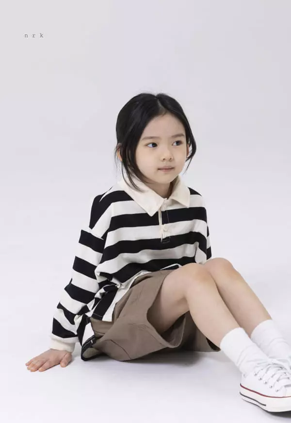 nrk - Korean Children Fashion - #Kfashion4kids - Stripes Collar Tee - 8