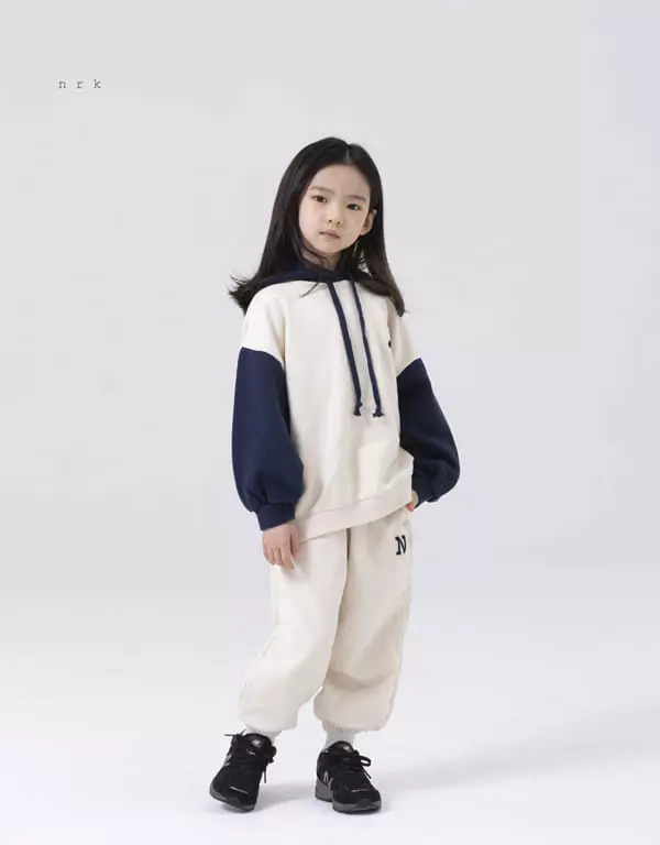 nrk - Korean Children Fashion - #childofig - Ann Hoody Top Bottom Set - 3