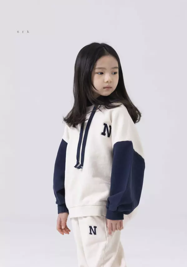 nrk - Korean Children Fashion - #childofig - Ann Hoody Top Bottom Set - 4