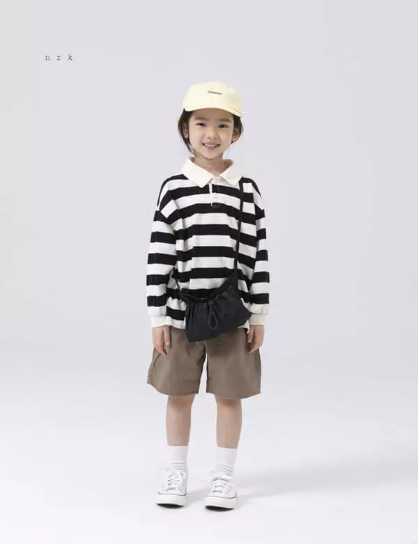 nrk - Korean Children Fashion - #childrensboutique - Stripes Collar Tee