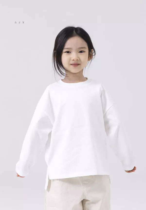 nrk - Korean Children Fashion - #childrensboutique - Basic Slit Tee - 4