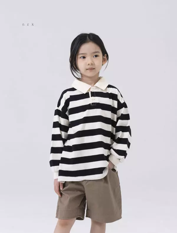 nrk - Korean Children Fashion - #designkidswear - Stripes Collar Tee - 2