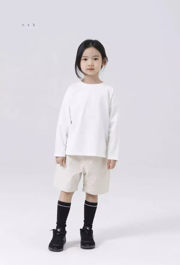 nrk - Korean Children Fashion - #discoveringself - Basic Slit Tee - 5