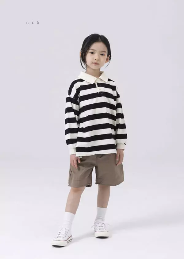 nrk - Korean Children Fashion - #discoveringself - Stripes Collar Tee - 3