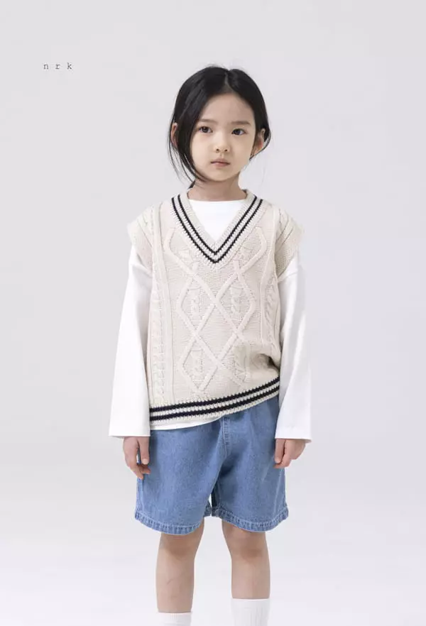 nrk - Korean Children Fashion - #kidsshorts - Stitch Jeans - 8