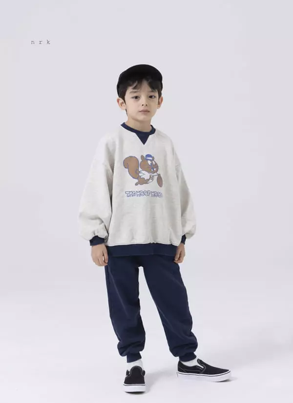 nrk - Korean Children Fashion - #kidsshorts - Squirrel Top Bottom Set - 10