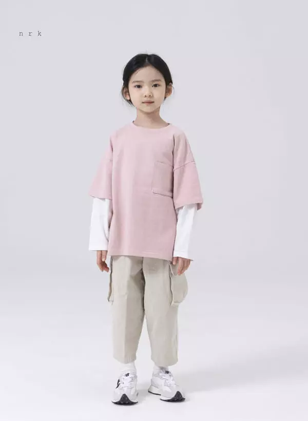 nrk - Korean Children Fashion - #kidsshorts - Layered Color Tee - 4