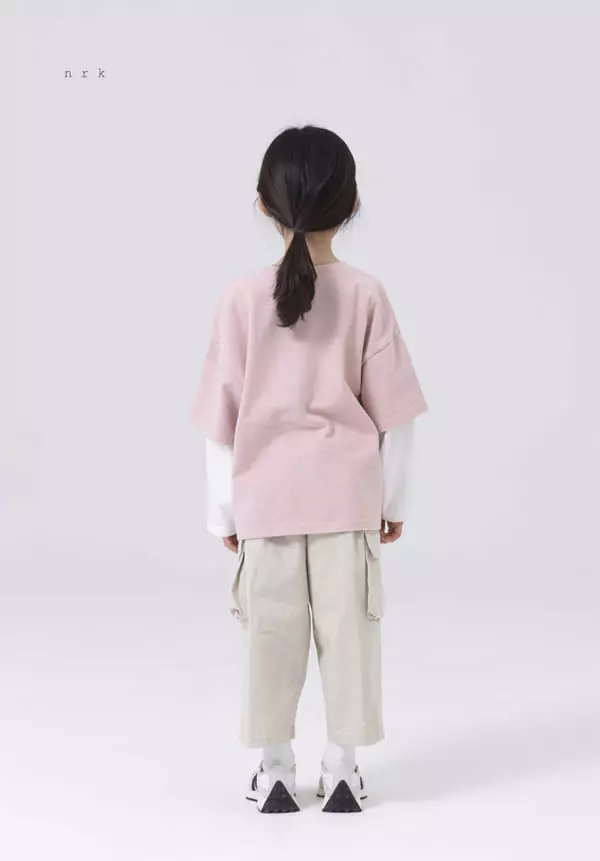 nrk - Korean Children Fashion - #toddlerclothing - Layered Color Tee - 12