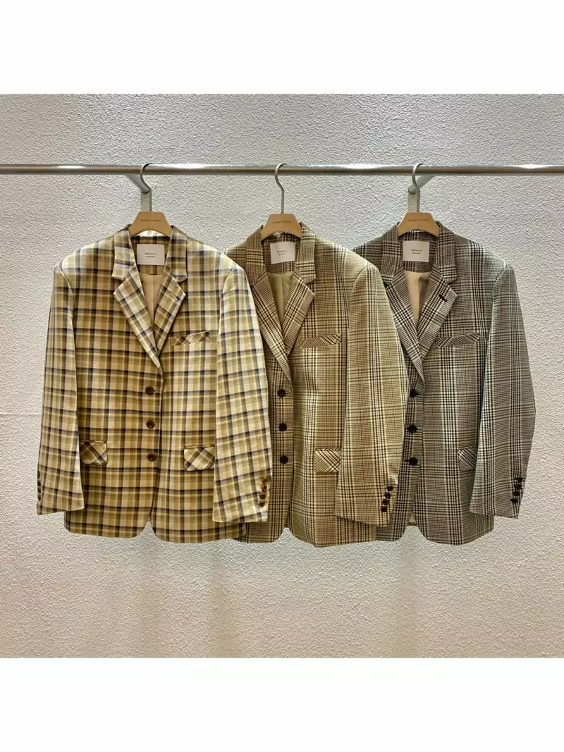 140 Avenue - Korean Women Fashion - #womensfashion - Check Jacket - 4