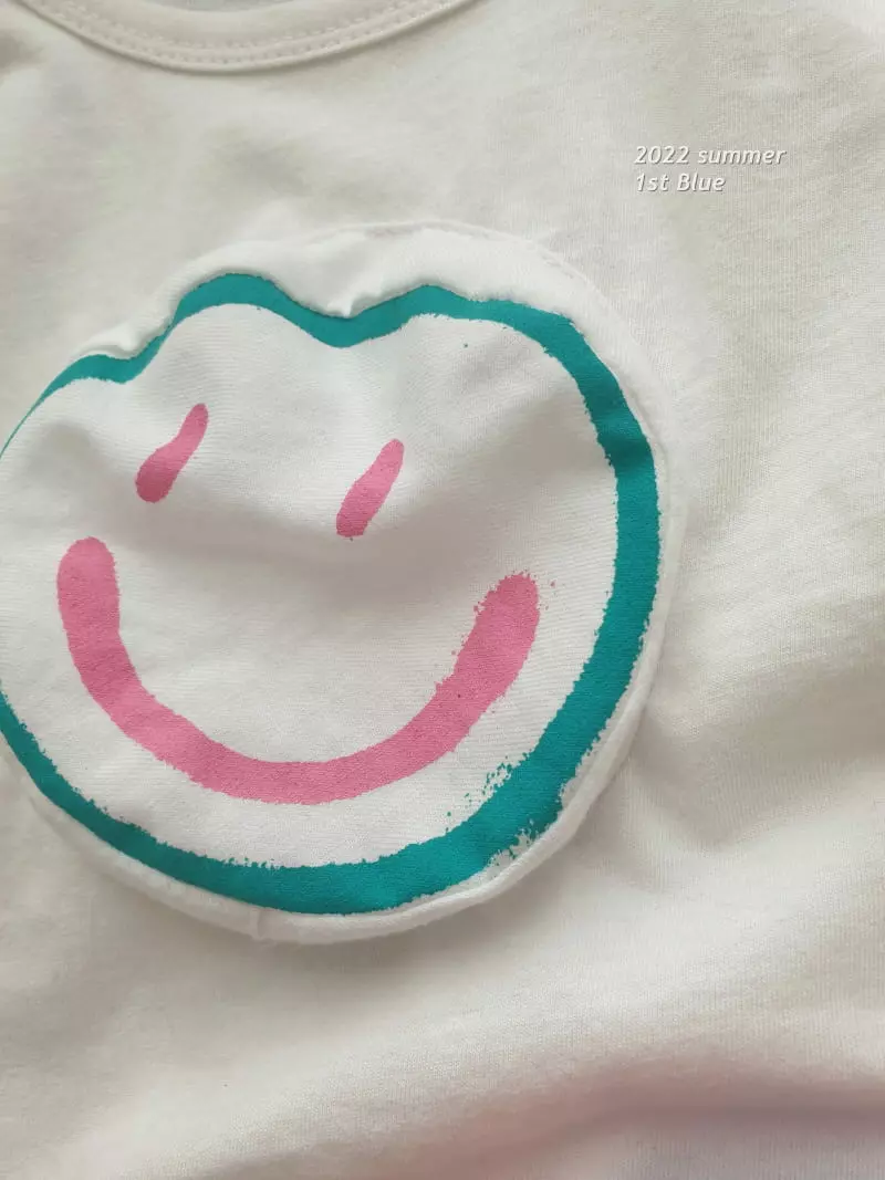 1st Blue - Korean Children Fashion - #childofig - Smile Tee - 7