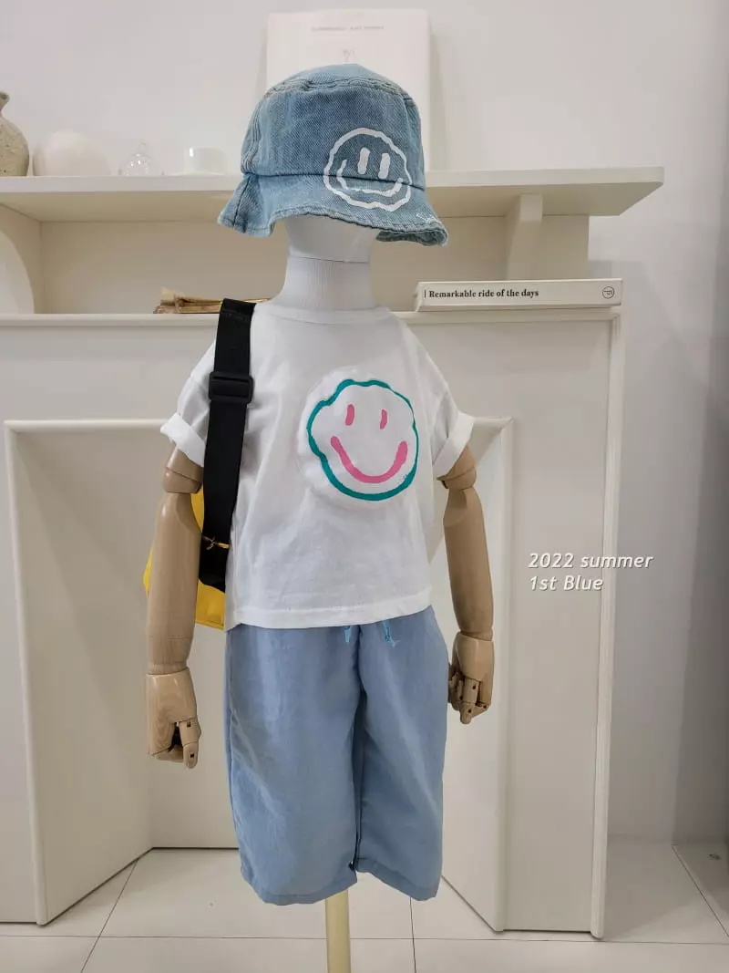 1st Blue - Korean Children Fashion - #magicofchildhood - Smile Tee - 3