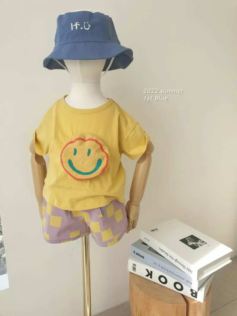 1st Blue - Korean Children Fashion - #prettylittlegirls - Smile Tee - 5